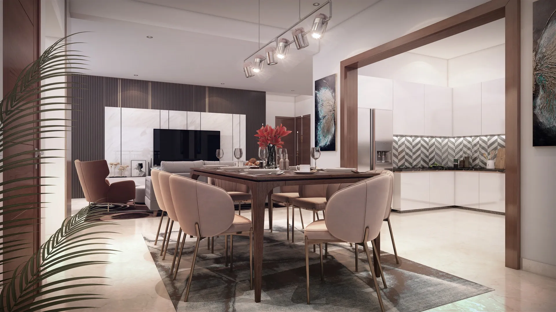 Dining Hall & Living Suite