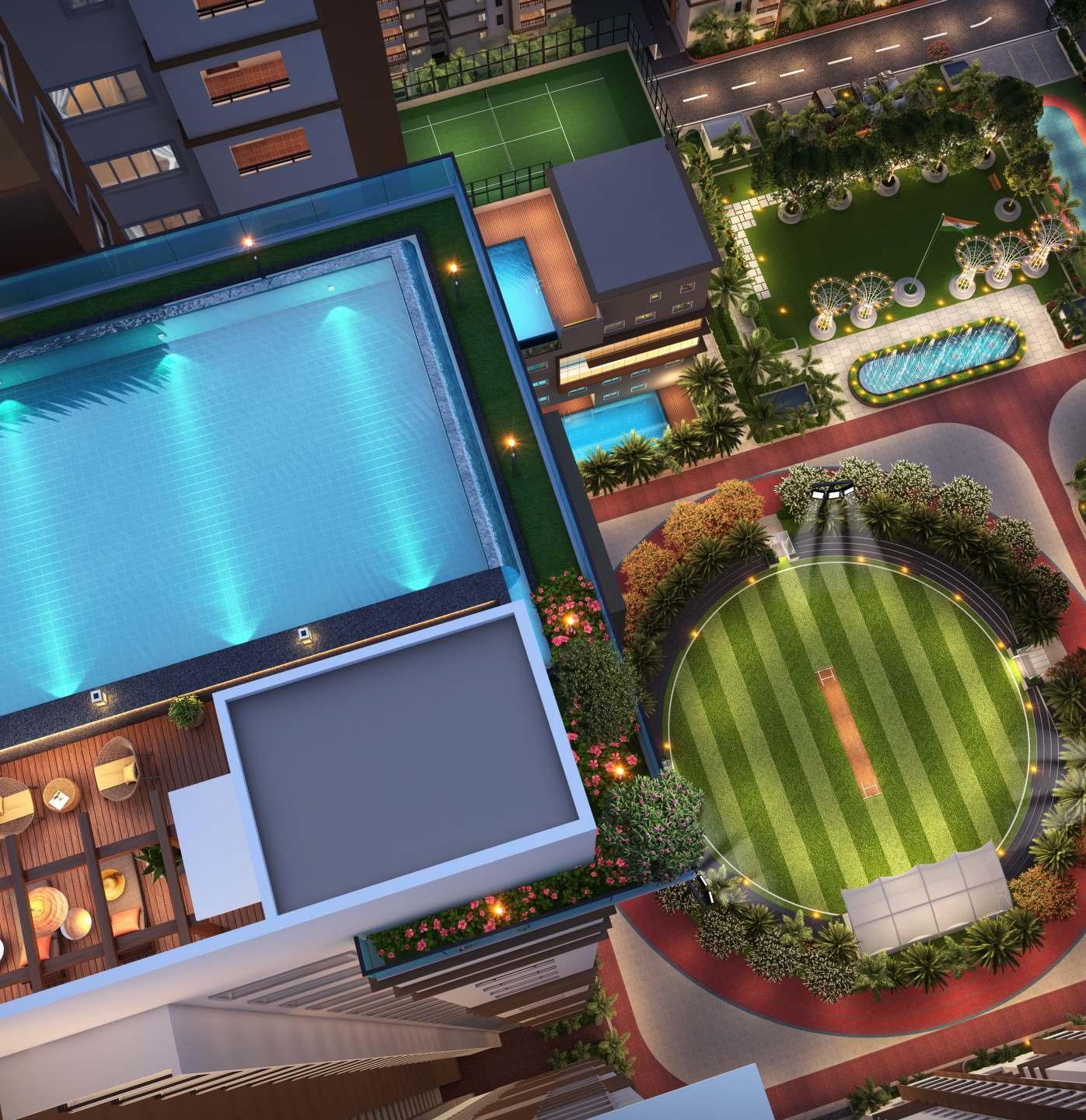 Rooftop Infinity Sky Pool